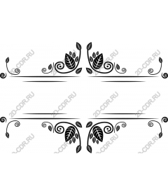  Elegant decorative floral frame