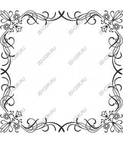  Elegant floral frame