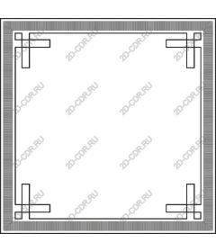 Elegant geometric border