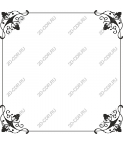  Elegant floral frame