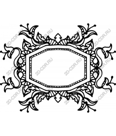  Elegant floral frame