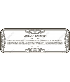 Package of vintage banners