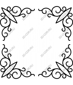  Elegant decorative frame with intricate scrollwork