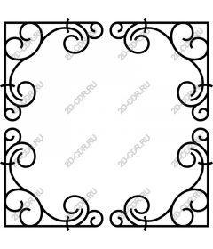  Elegant curly frame