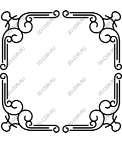 Vintage decorative frame