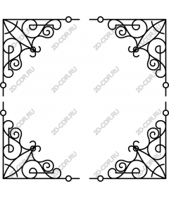 Elegant decorative frame