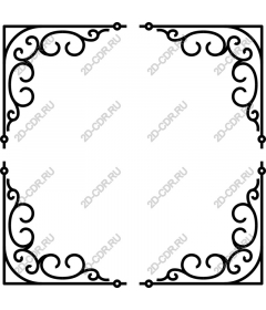  Elegant decorative frame-scroll