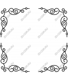 Exquisite corner frame