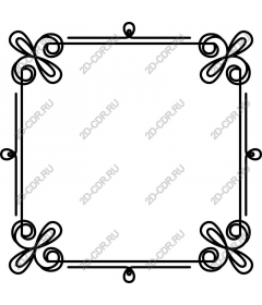 Elegant decorative frame border