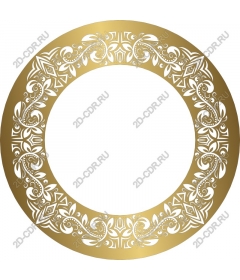 Gold decorative frame