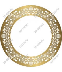 Gold floral frame