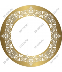 Gold decorative frame