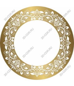  Decorative gold floral frame