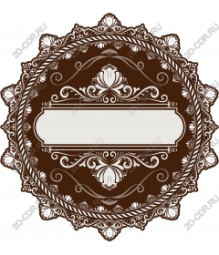 Vintage decorative frame