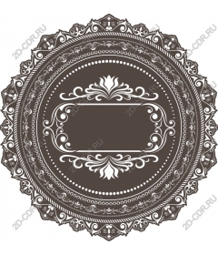 Vintage floral frame