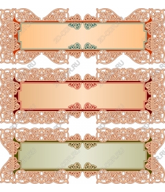  Collection of elegant decorative frames