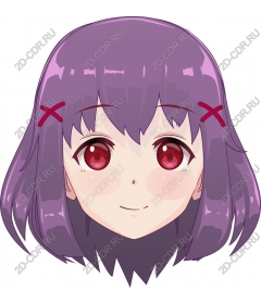  Character with purple hair