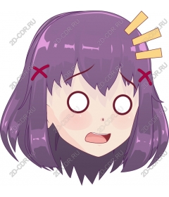 Surprised cartoon character