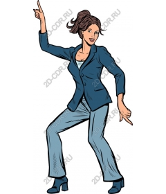 Dynamic businesswoman