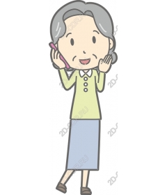 Exciting old woman