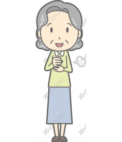 Exciting old woman