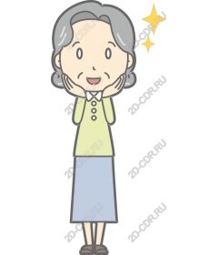 Exciting old woman