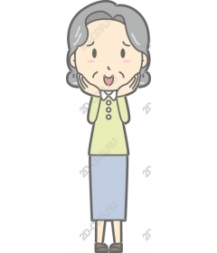 Exciting old woman