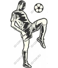 Dynamic football player