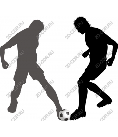Dynamic football player