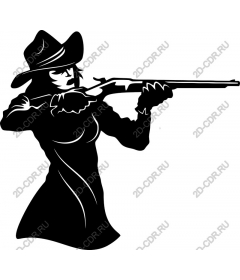  Ferocious female shooter