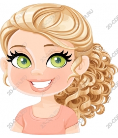  Cute cheerful girl