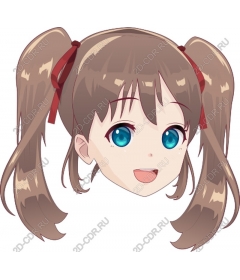  Charming character with plaits