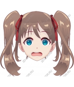 Anime Girl with Blue Eyes