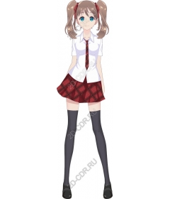 Cheerful schoolgirl