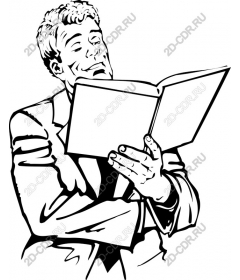  Classic man reading