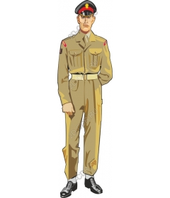 Vintage military soldier