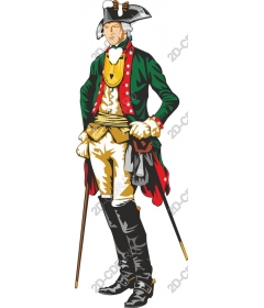 Military figure of the XVIII century