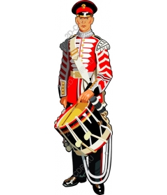  Bright military drummer