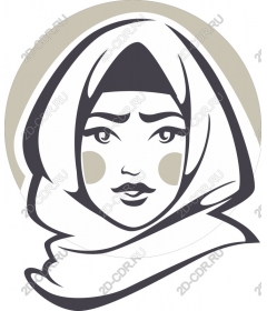  Elegant woman in a hijab