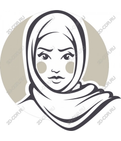  Cultural elegance: a woman in a scarf