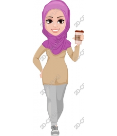  Charming modern woman in a hijab