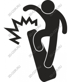 Dynamic snowboarder