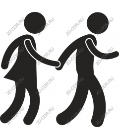  Couple going for a walk