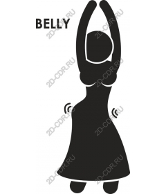 The movement of the abdomen