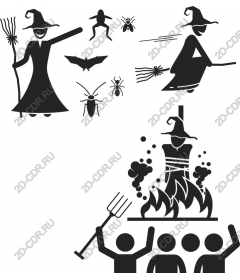  Collection of fancy witches