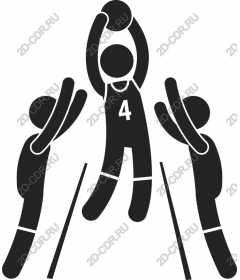 Basketball player jump shot