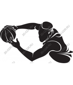 Dynamic basketball player