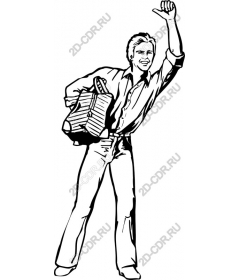 Dynamic journey - Fun, the man with the bag