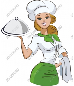 Charming woman chef