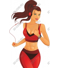 Energetic athletic woman